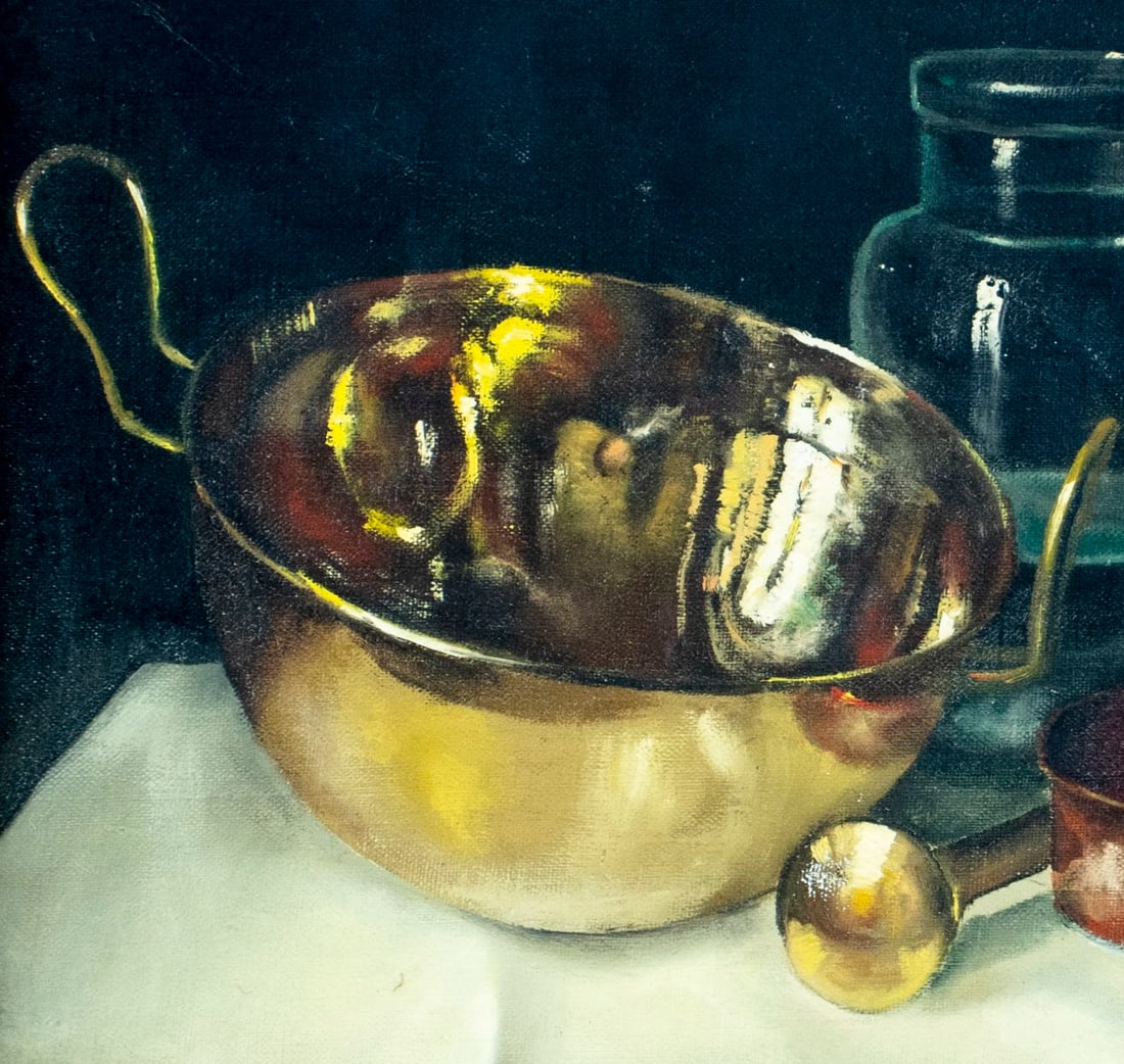 Andras Gombar (France,Hungary,1946-?) oil painting - 6