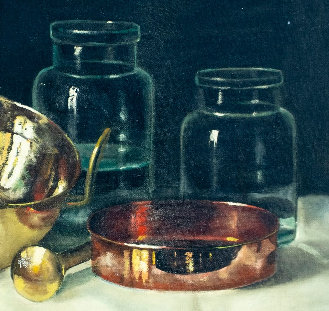 Andras Gombar (France,Hungary,1946-?) oil painting - 7