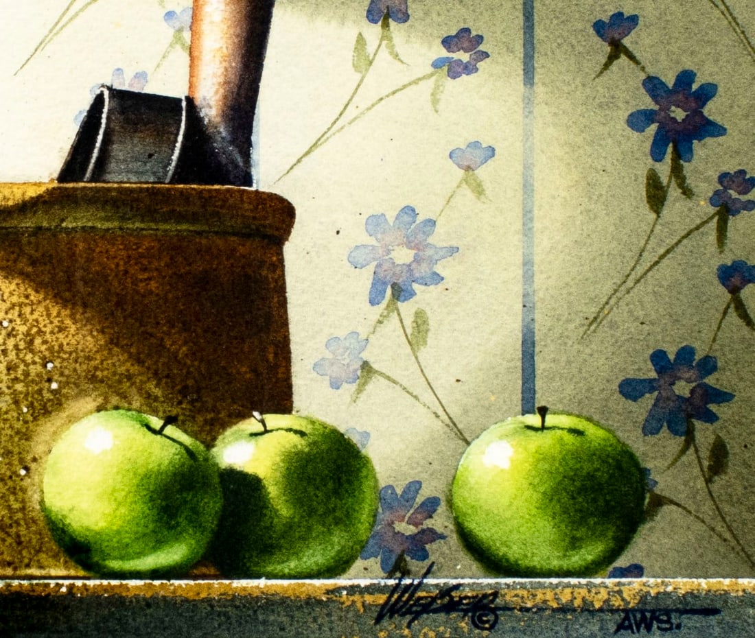 Michael J Weber (OH,1941-2019) watercolor painting - 7