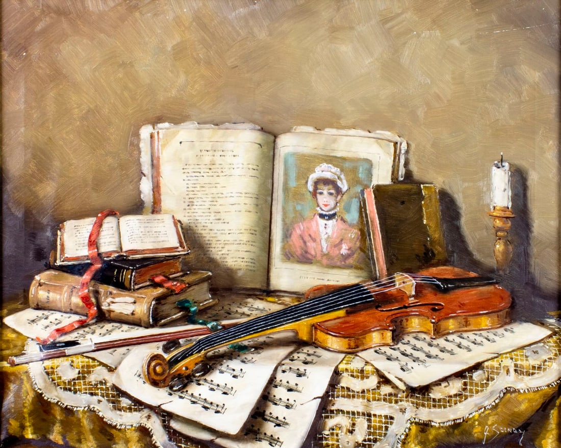 Arisztid Szendy (Hungary,1903-1972) oil painting (1 of 13)