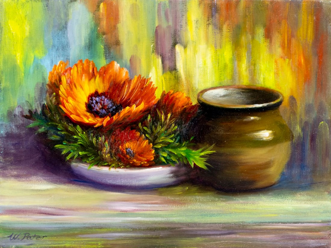 W Pater (US,20C) oil painting (1 of 12)