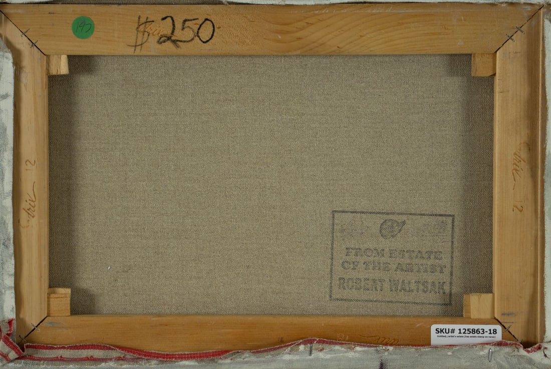 Robert Waltsak (NJ,b 1944) oil painting - 9