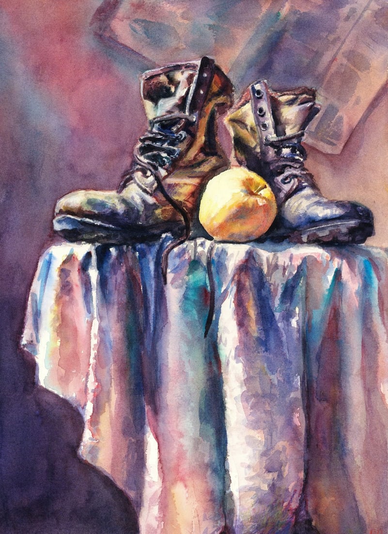 Angelina Potyomkina (Ukraine,20/21C) watercolor painting (1 of 12)