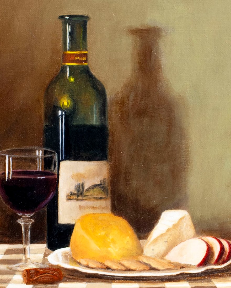 Vintage 20C American oil painting signed - 5