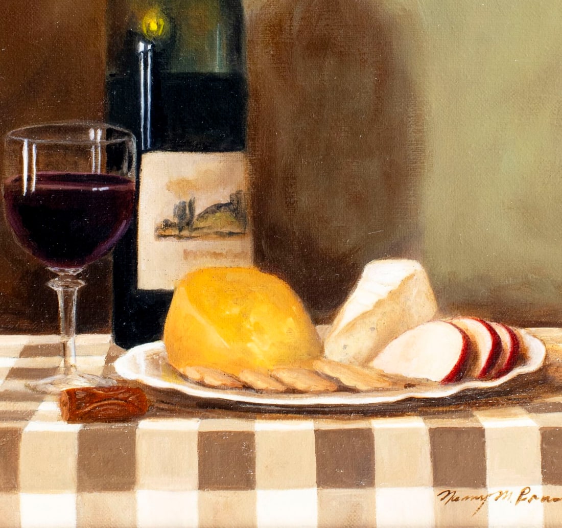 Vintage 20C American oil painting signed - 7