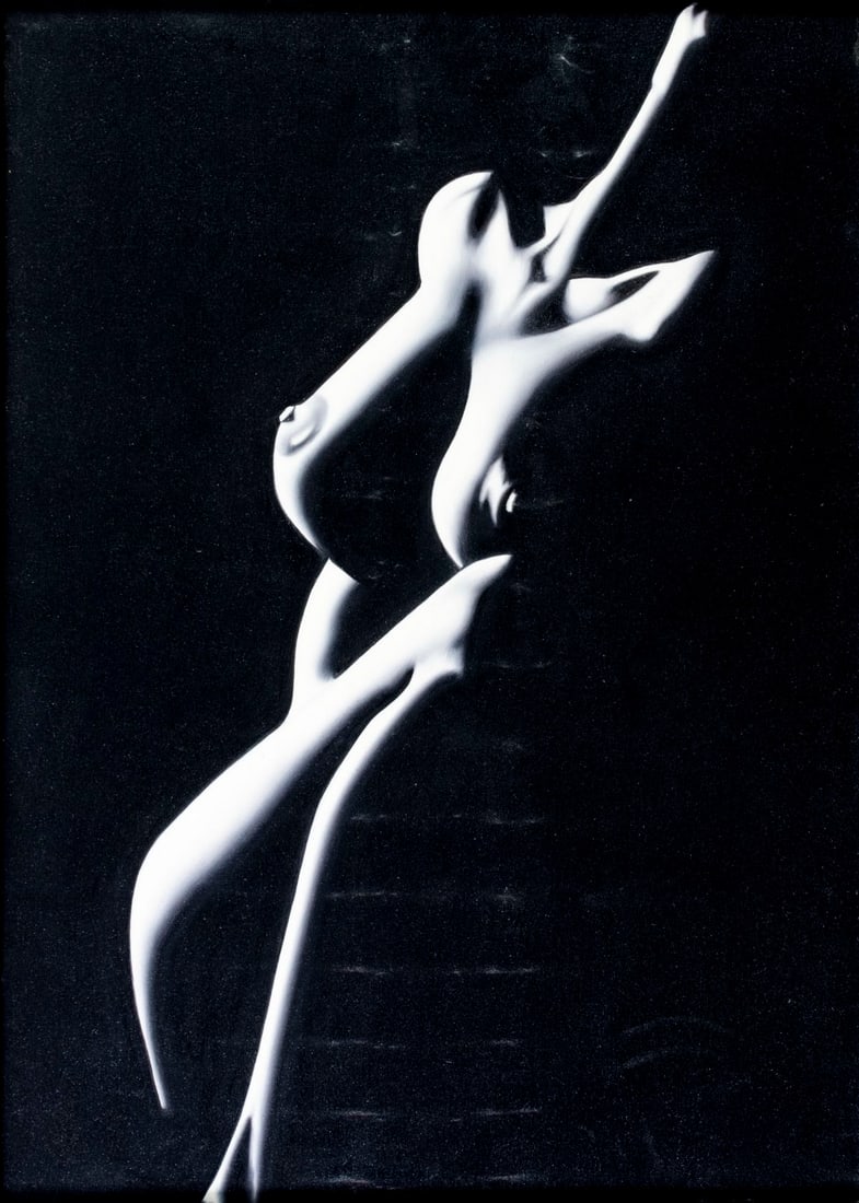 Vintage 20C Latin American oil painting: ARTIST: - (Latin American, 20 century) TITLE: Nude MEDIUM: oil on canvas CONDITION: Minor scratches/paint losses. Very minor craquelure. No visible inpaint under UV light.