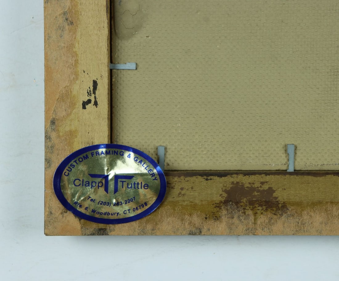 Ted Davis (NY,ME,1908-1995) casein painting - 12