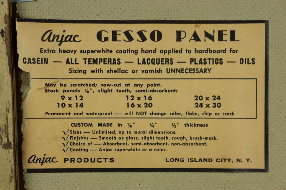 Ted Davis (NY,ME,1908-1995) casein painting - 13