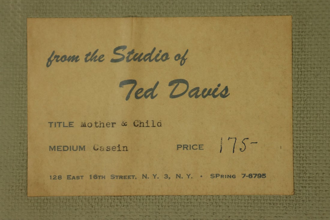 Ted Davis (NY,ME,1908-1995) casein painting - 14