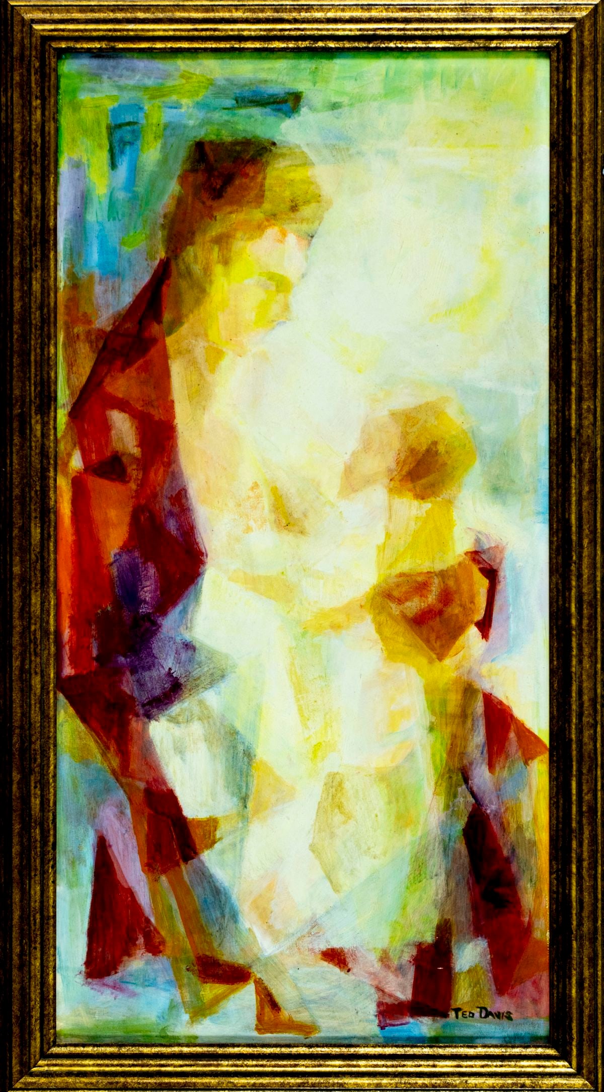 Ted Davis (NY,ME,1908-1995) casein painting - 3