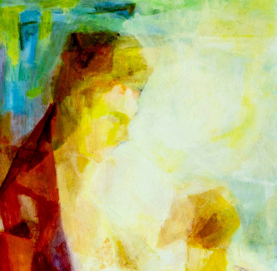 Ted Davis (NY,ME,1908-1995) casein painting - 6