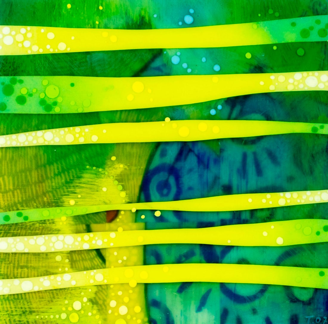 Nancy Tobin (NY,MI,b 1966) acrylic painting - 3