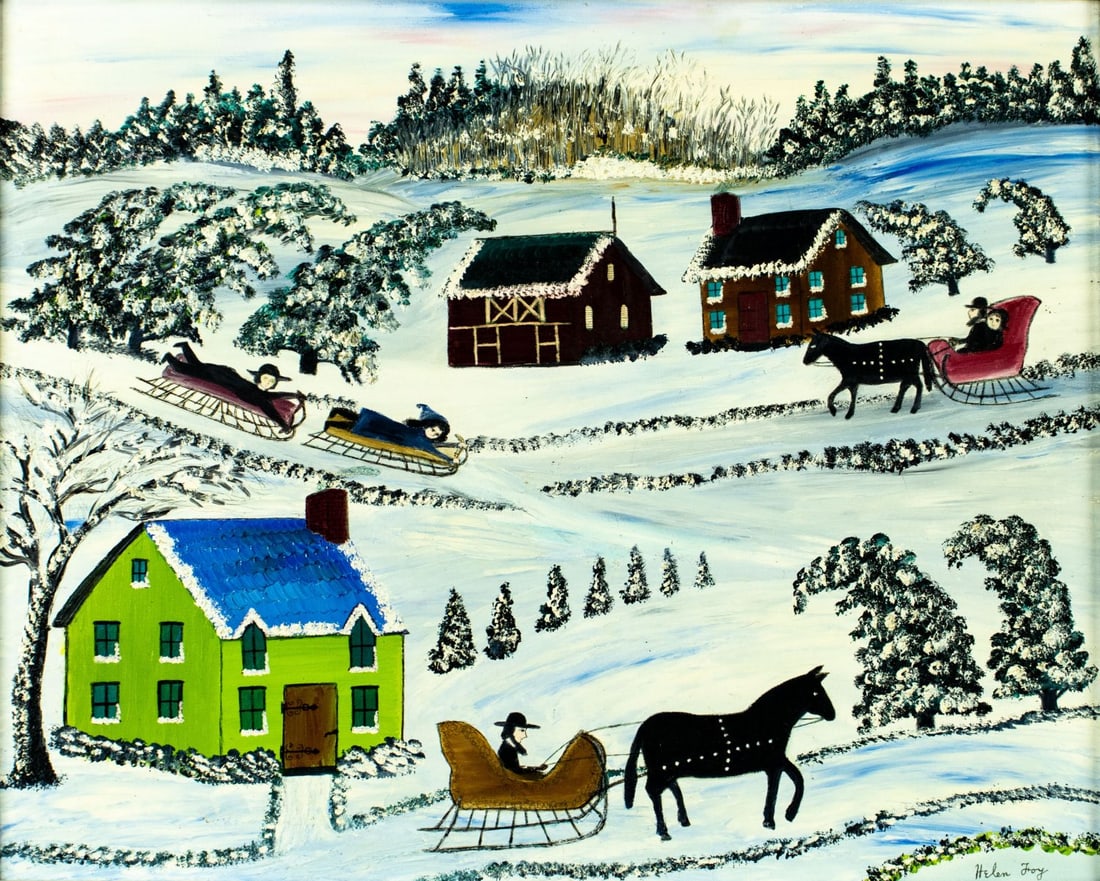 Helen Foy (US,20C) oil painting (1 of 13)