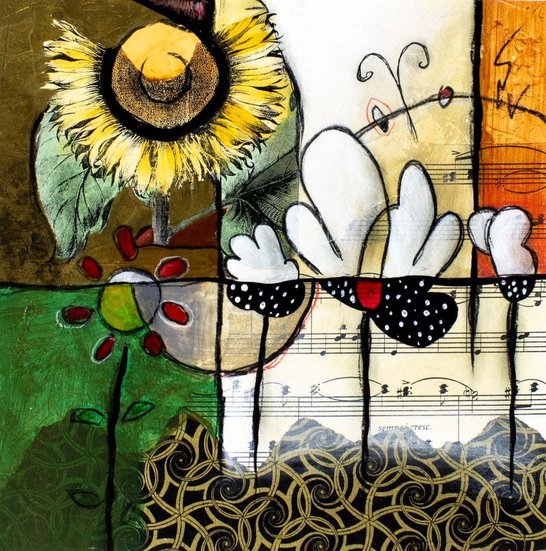 Scott Hile (US,21C) mixed media painting (1 of 12)