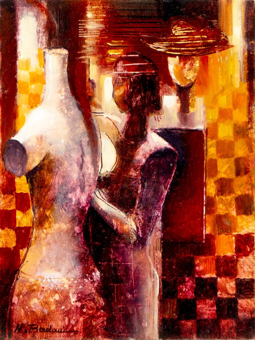 Nimat Badawi (Syria,b 1963) oil painting (1 of 13)