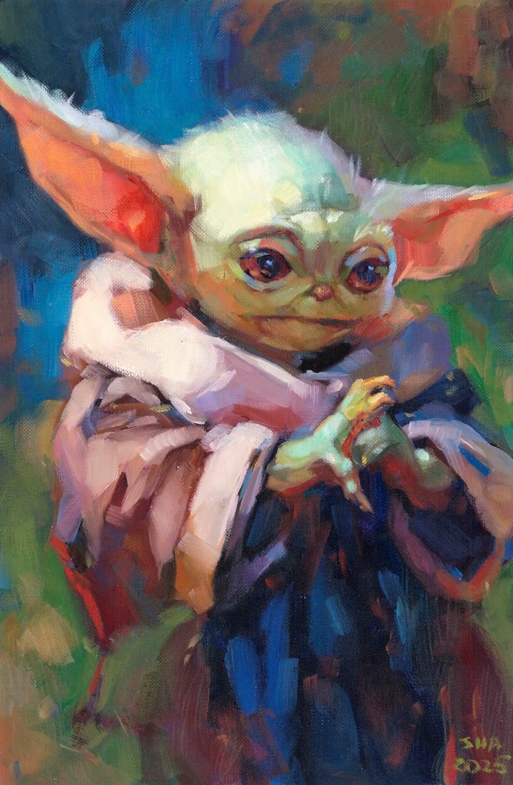 Anna Shariha (Ukraine,b 1998) oil painting (1 of 12)