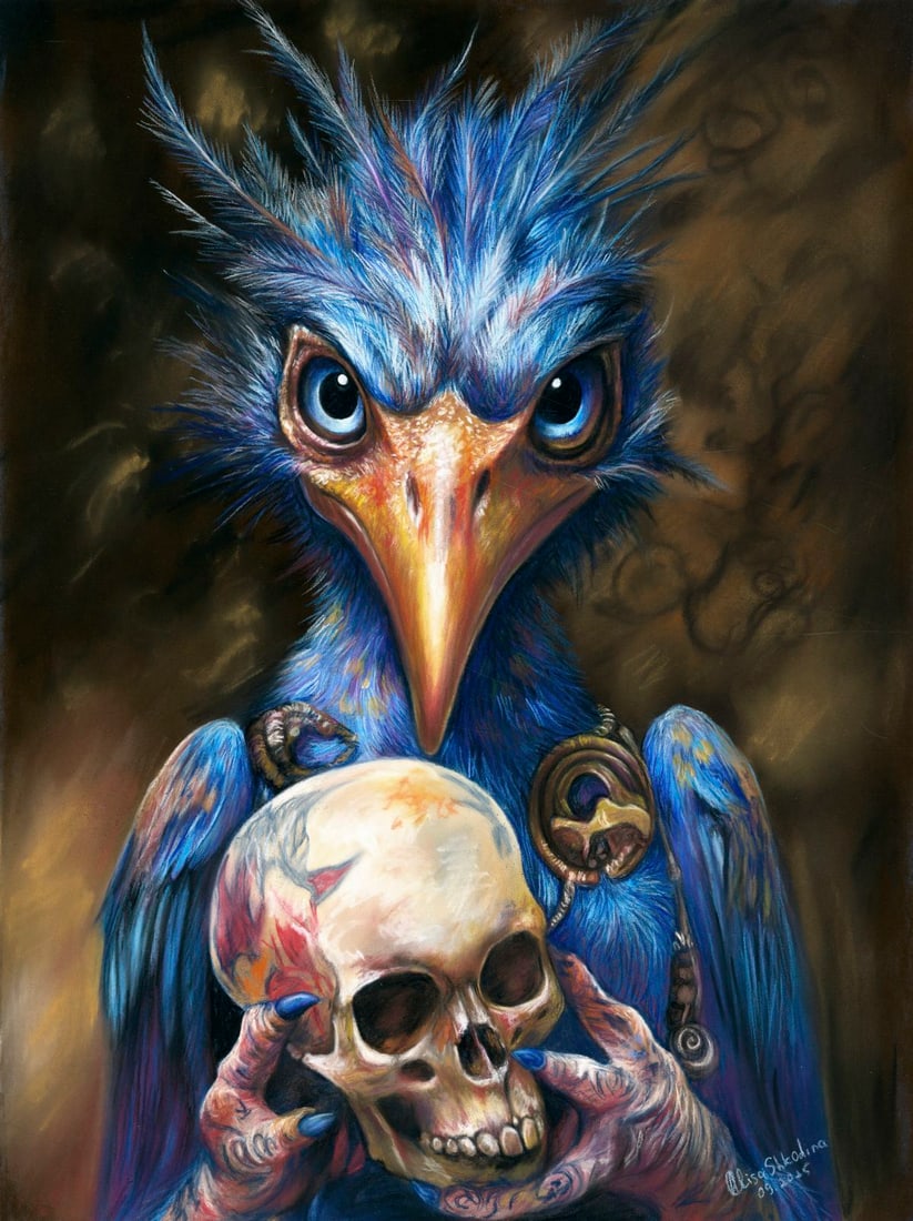 Alisa Shkodina (Ukraine,b 1992) pastel painting (1 of 12)