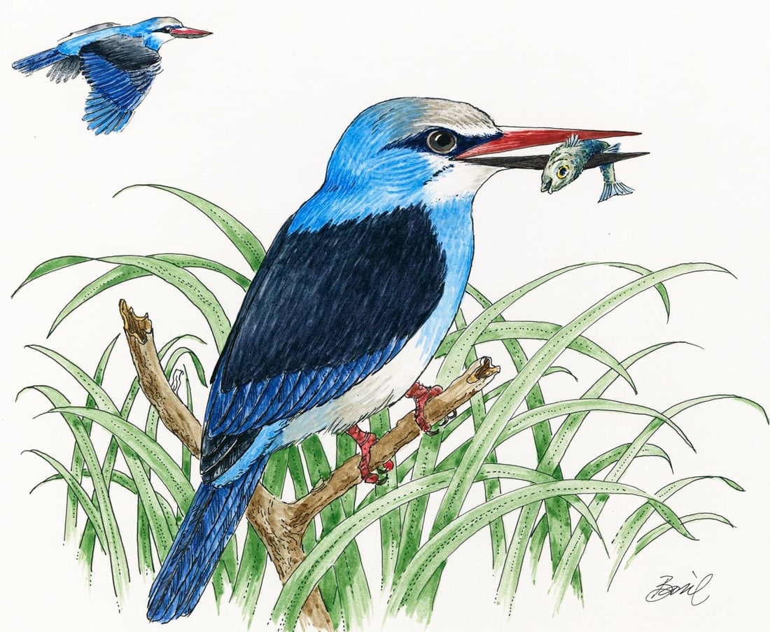 Basil Smith (UK,1925-2010) watercolor painting (1 of 12)