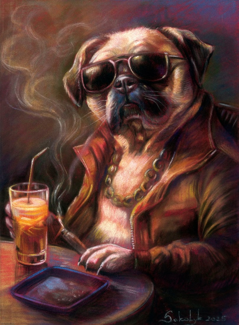 Vira Sokolyk (Ukraine,b 1999) pastel painting (1 of 12)