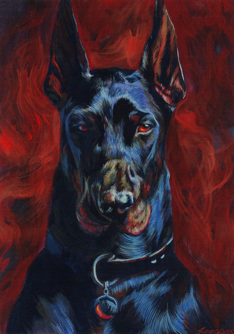 Tatiana Synieok (Ukraine,20/21C) gouache painting (1 of 12)