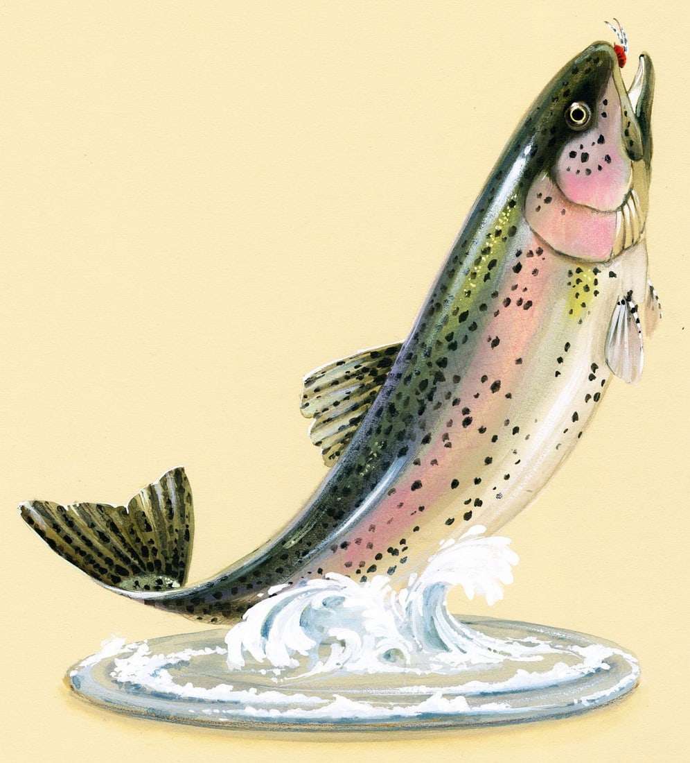 Al Fishman (PA,20C) gouache painting (1 of 12)