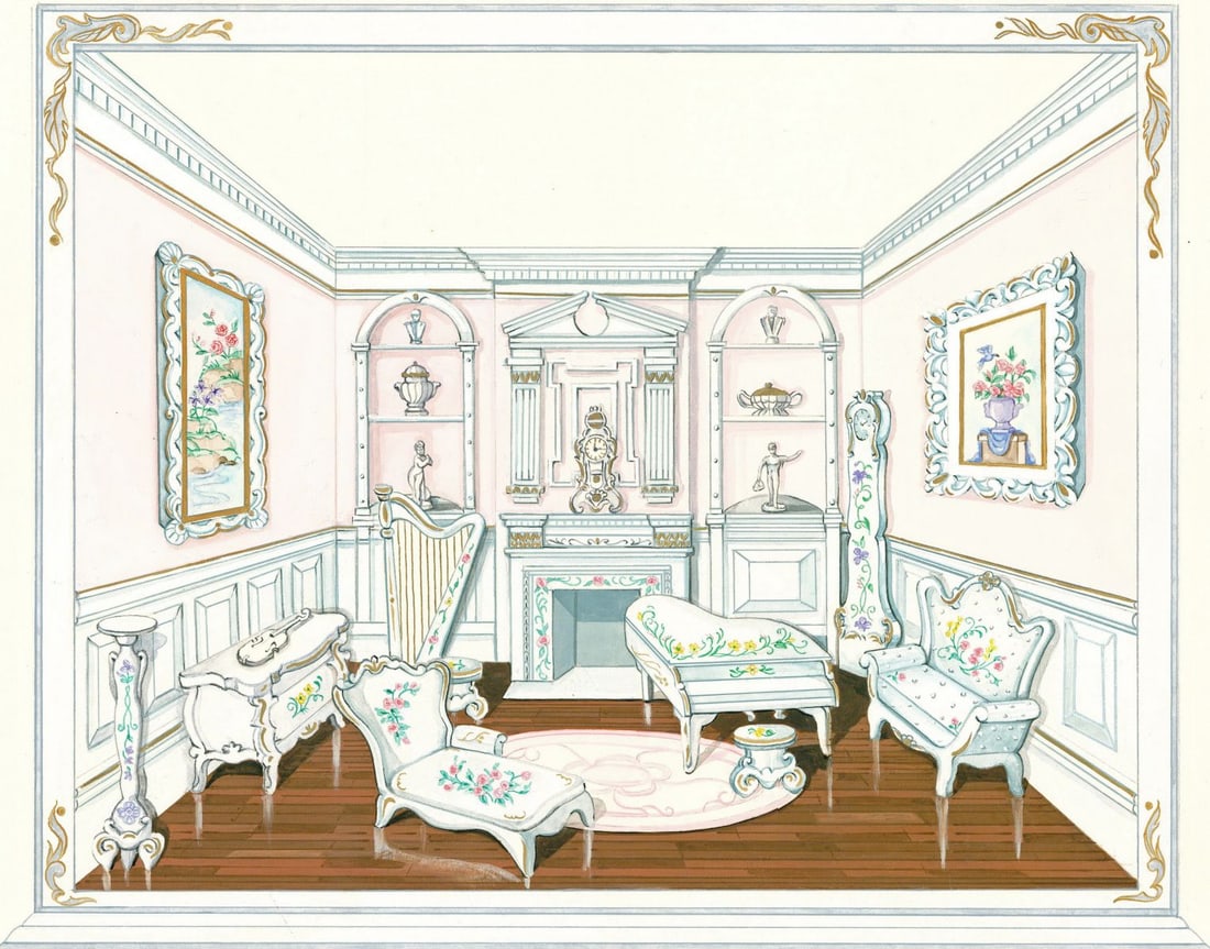 DePersico (US,20C) gouache painting (1 of 11)