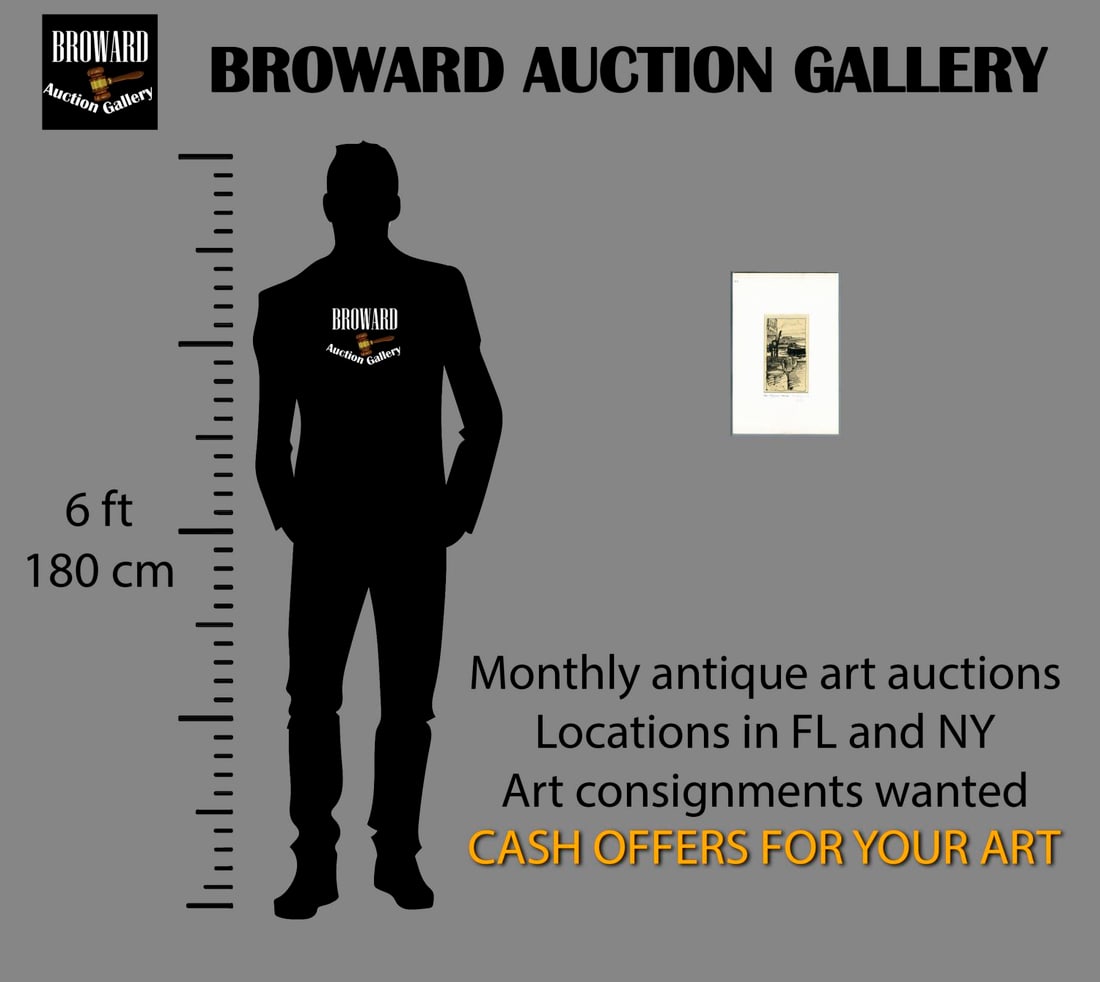 Allan Mardon (NY,AZ,Canada,1931-2020) ink painting - 2