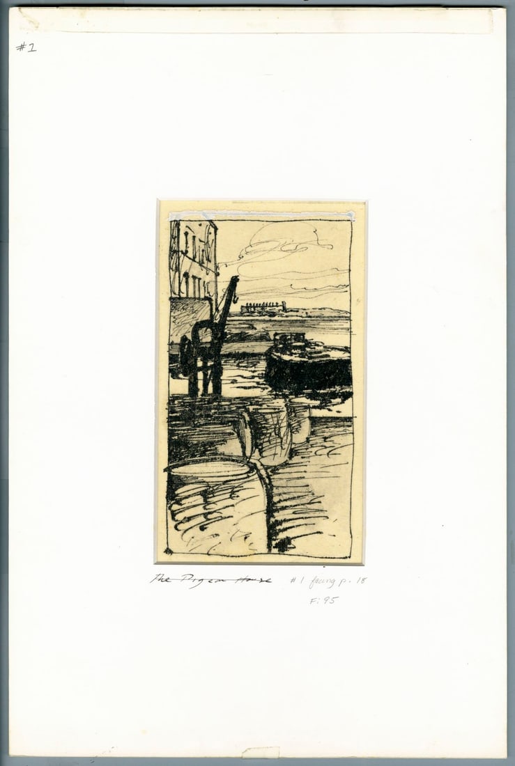 Allan Mardon (NY,AZ,Canada,1931-2020) ink painting - 3