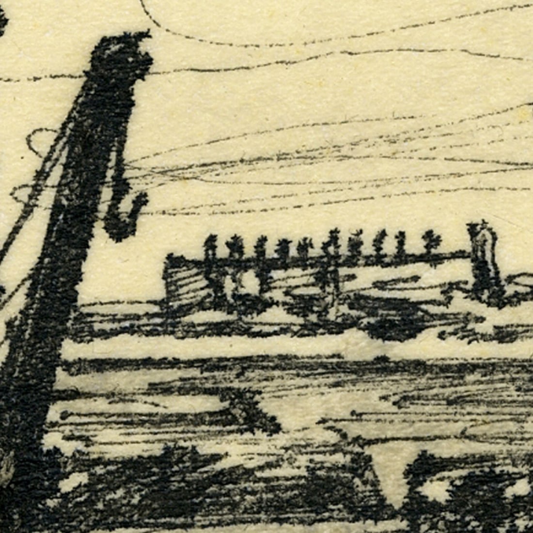 Allan Mardon (NY,AZ,Canada,1931-2020) ink painting - 6