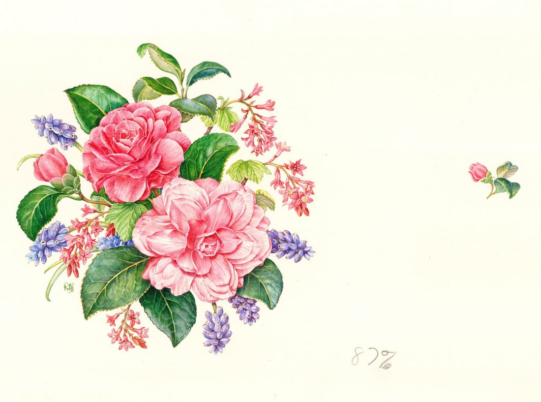 Rosanne Sanders (UK,20/21C) watercolor painting (1 of 12)