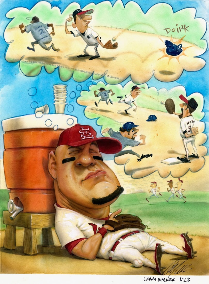 Gary Locke (MO,b 1963) gouache painting (1 of 12)