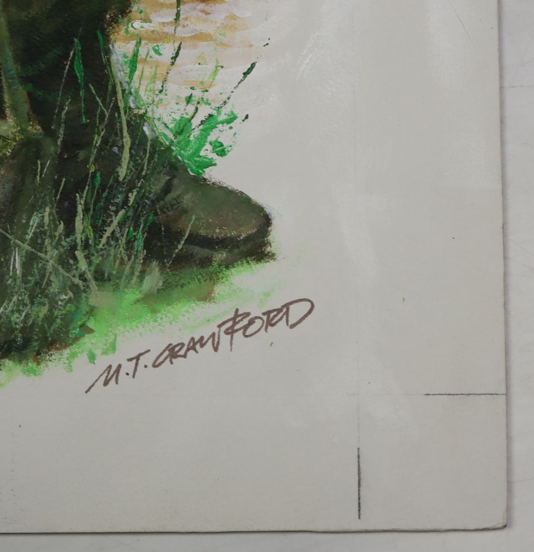 Mel Crawford (CT,Canada,1925-2015) oil painting - 10