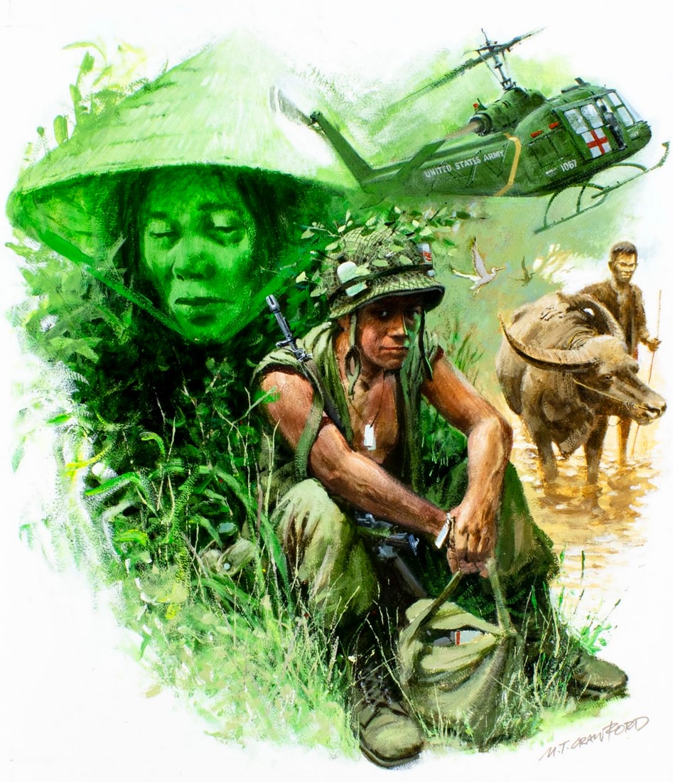 Mel Crawford (CT,Canada,1925-2015) oil painting (1 of 14)