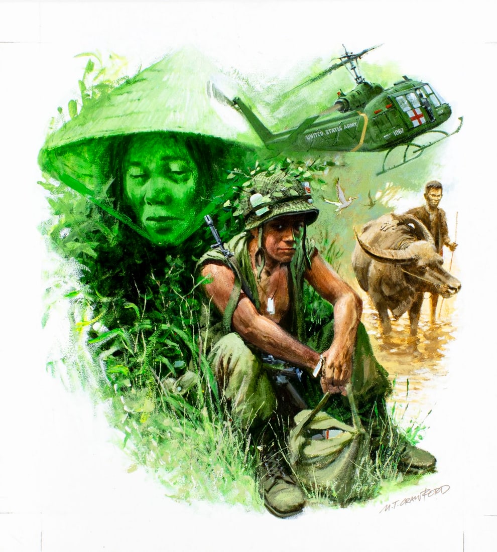 Mel Crawford (CT,Canada,1925-2015) oil painting - 3