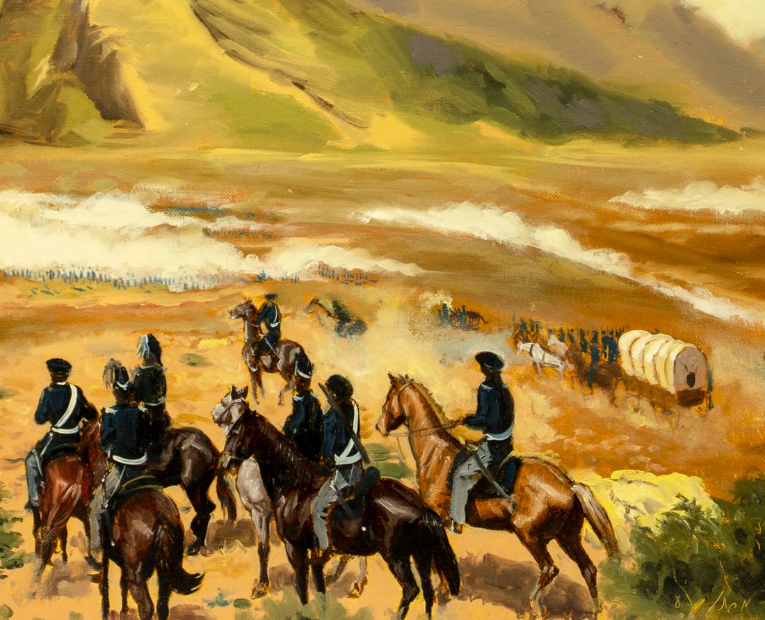 Alton Tobey (CT,1914-2005) oil painting - 7