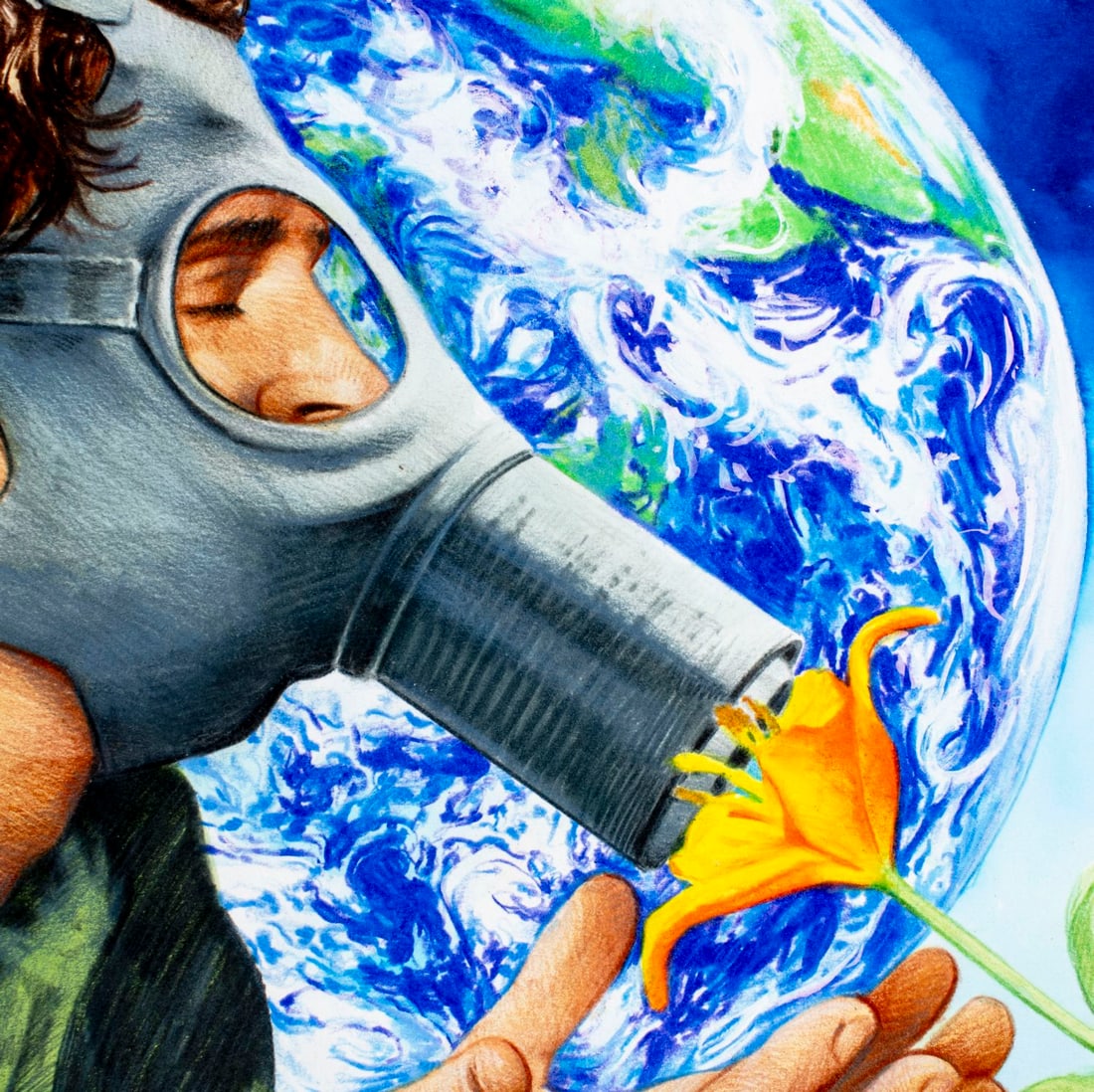 Paul Calle (CT,NY,1928-2010) colored pencil painting - 7