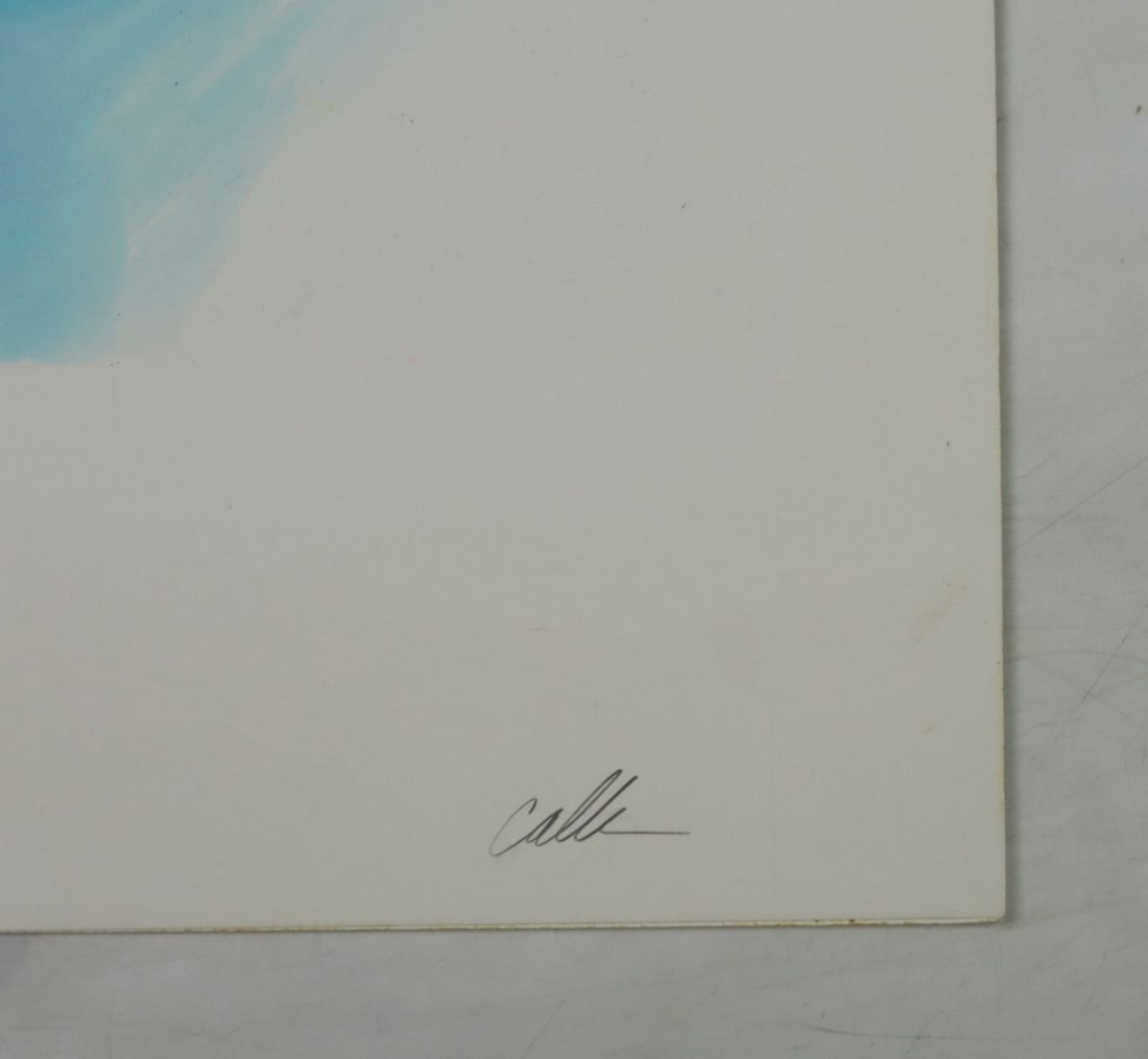 Paul Calle (CT,NY,1928-2010) colored pencil painting - 9