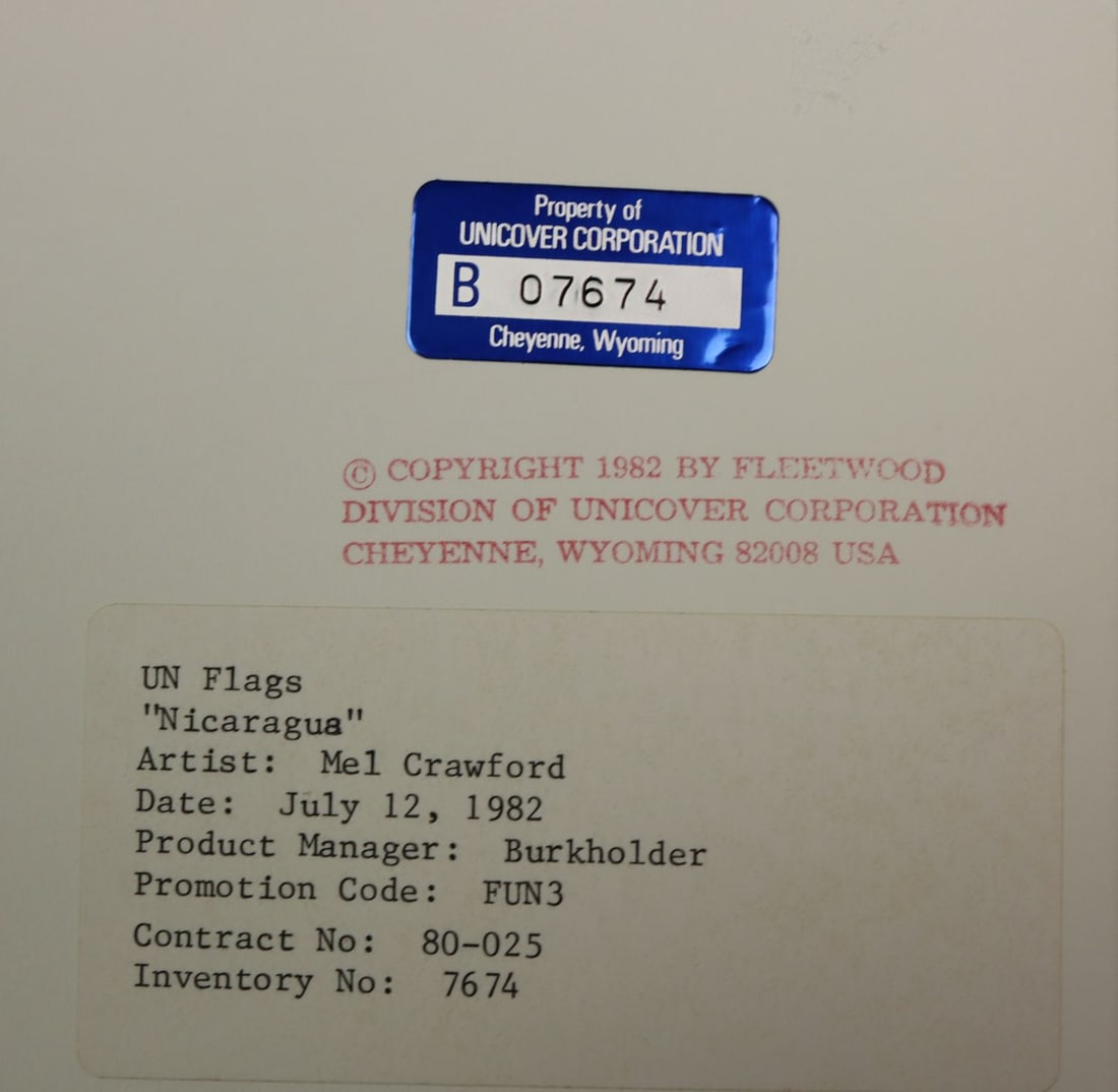 Mel Crawford (CT,Canada,1925-2015) mixed media painting - 13