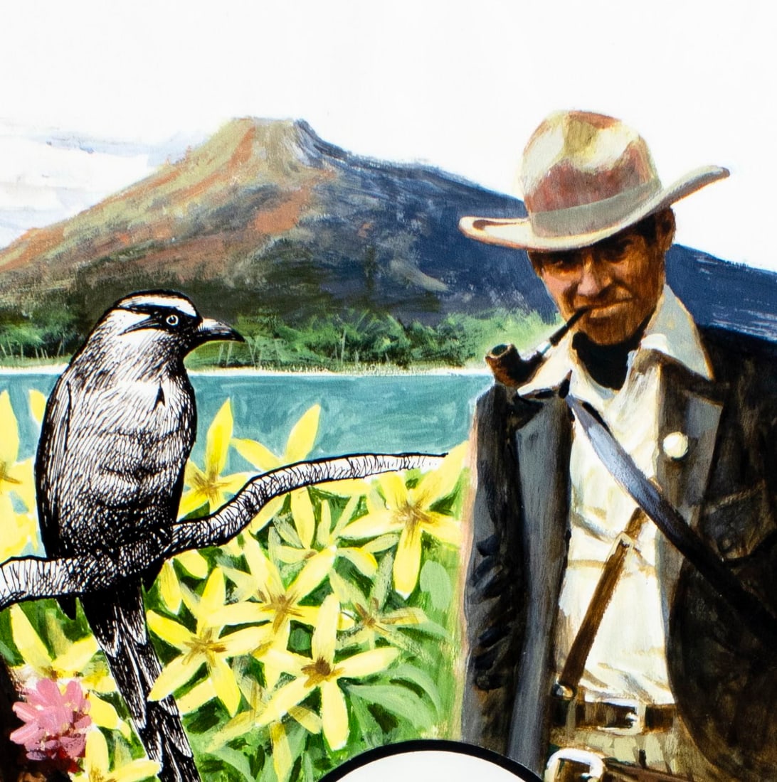 Mel Crawford (CT,Canada,1925-2015) mixed media painting - 7