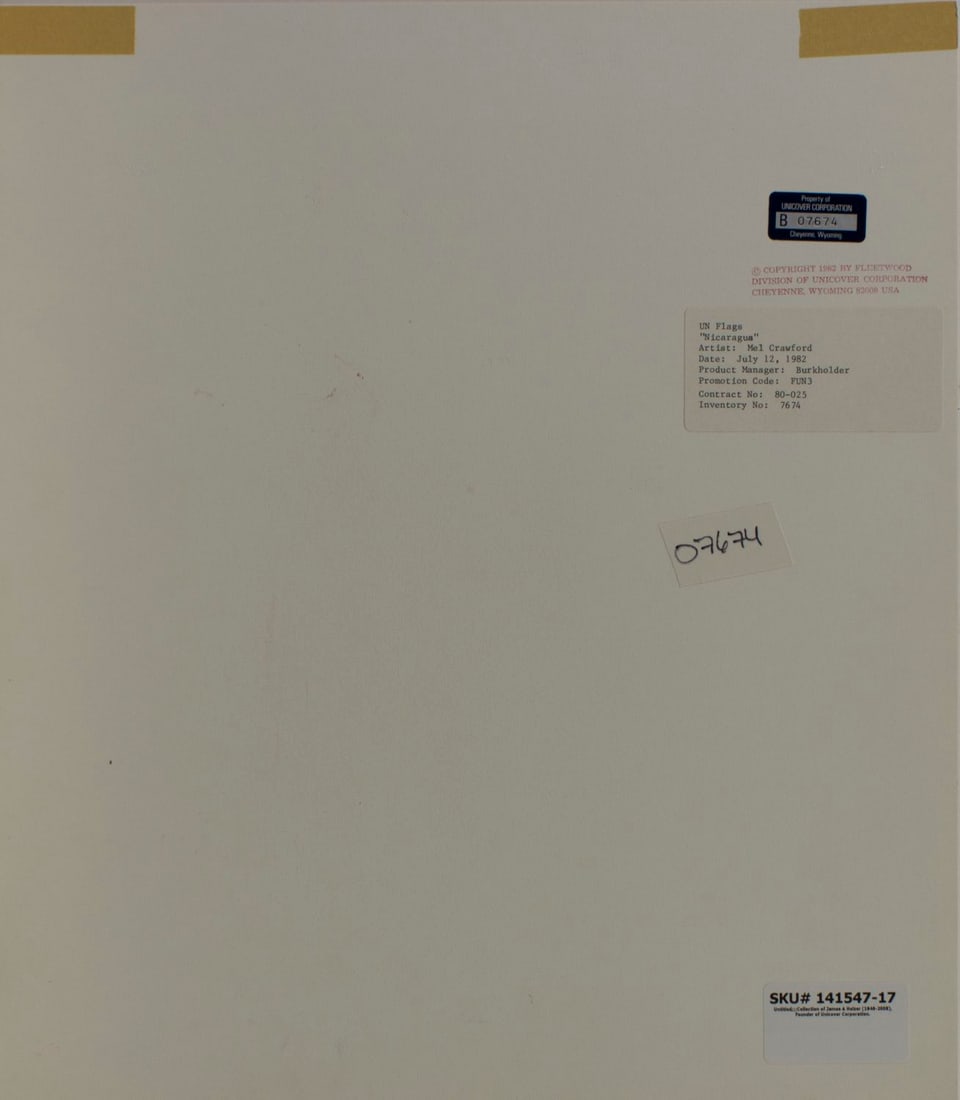 Mel Crawford (CT,Canada,1925-2015) mixed media painting - 9