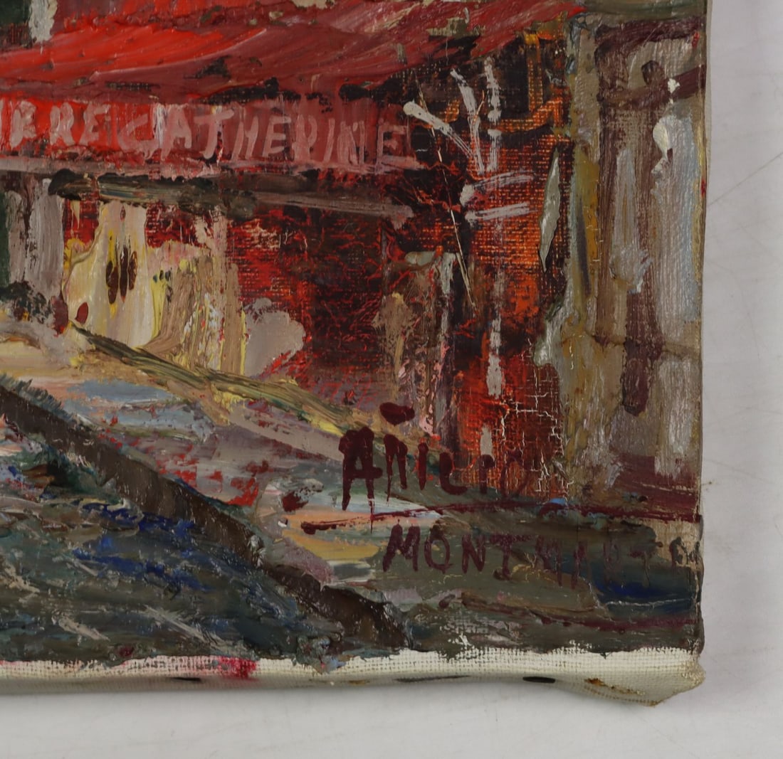 Antique early 20C French oil painting signed - 10