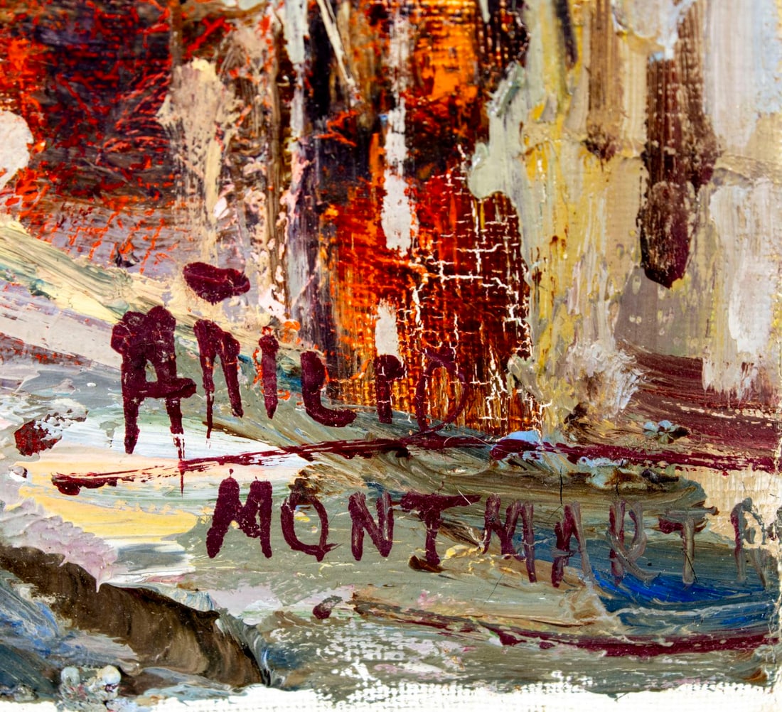 Antique early 20C French oil painting signed - 4