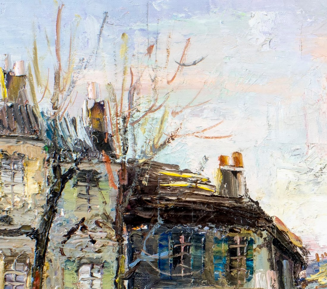 Antique early 20C French oil painting signed - 6