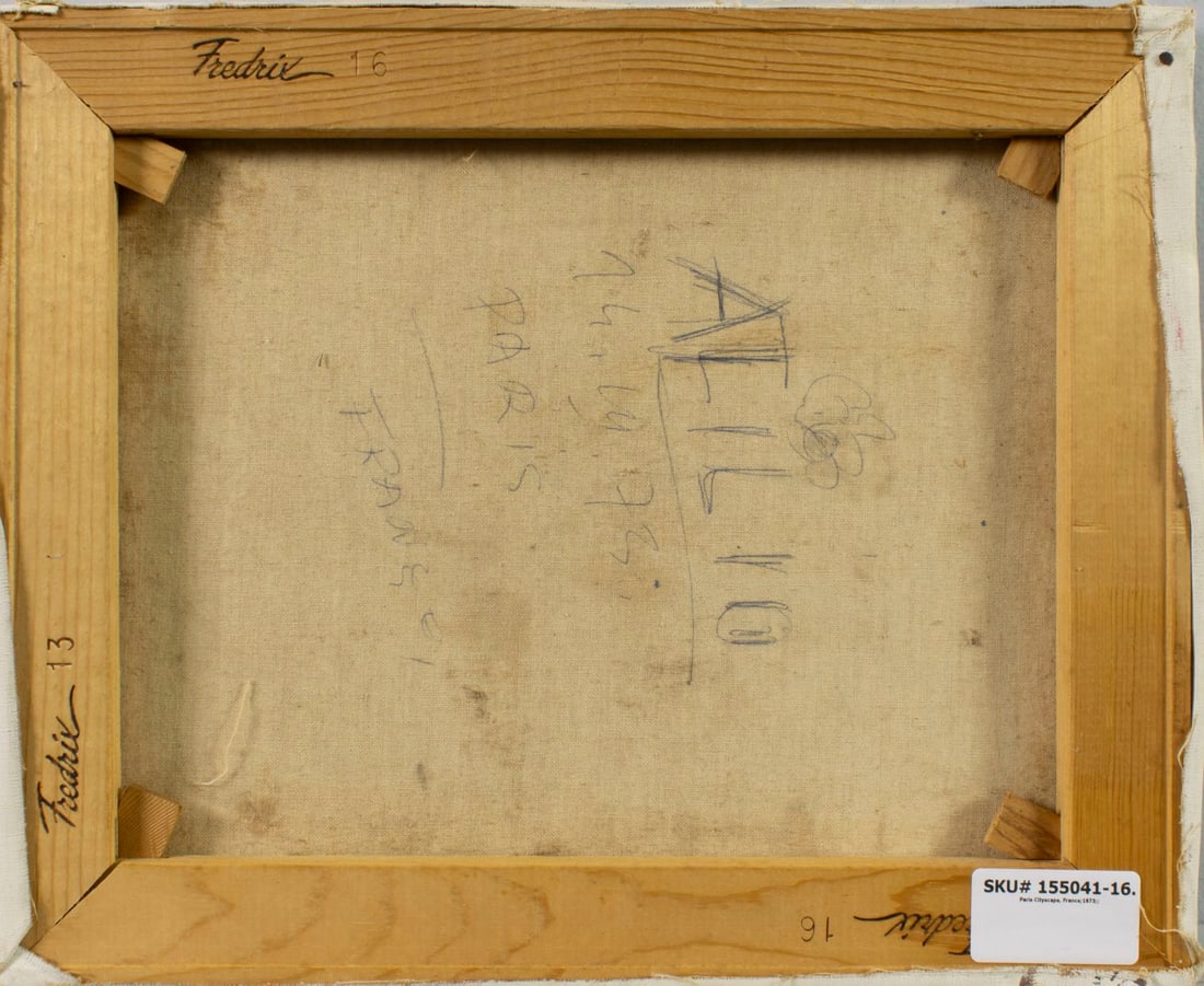 Antique early 20C French oil painting signed - 9