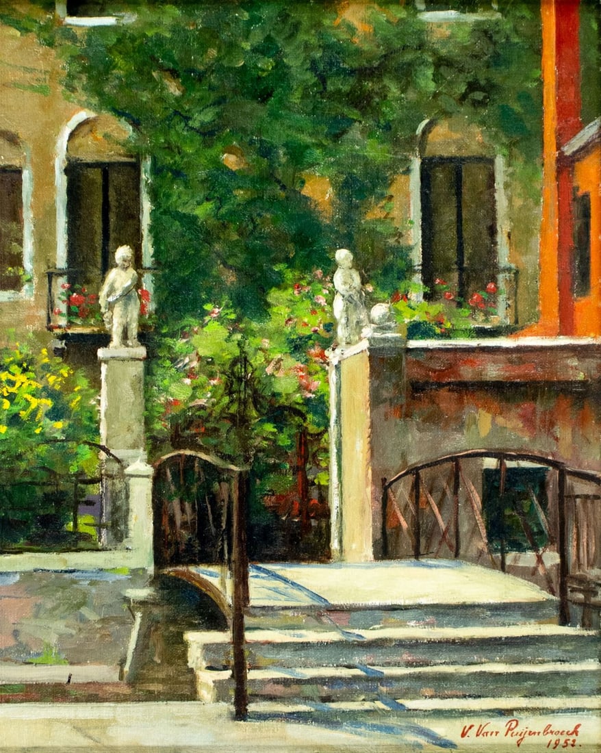 Vital Van Puyenbroeck (Belgium,1906-?) oil painting (1 of 12)