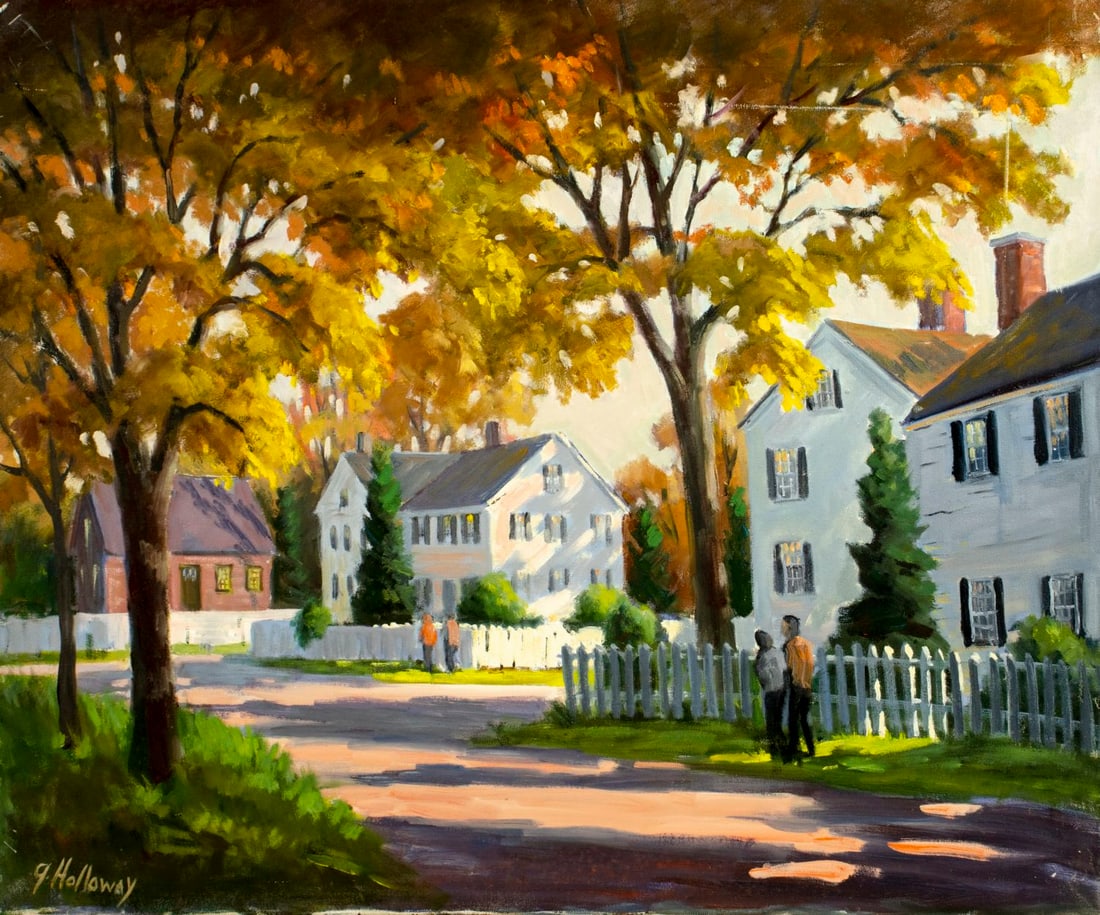 George Holloway (NJ,20C) oil painting (1 of 12)