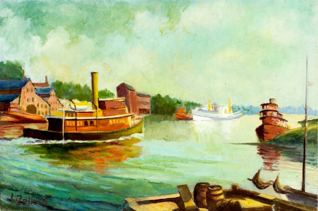 Lorna Zellers (US,20C) oil painting (1 of 12)