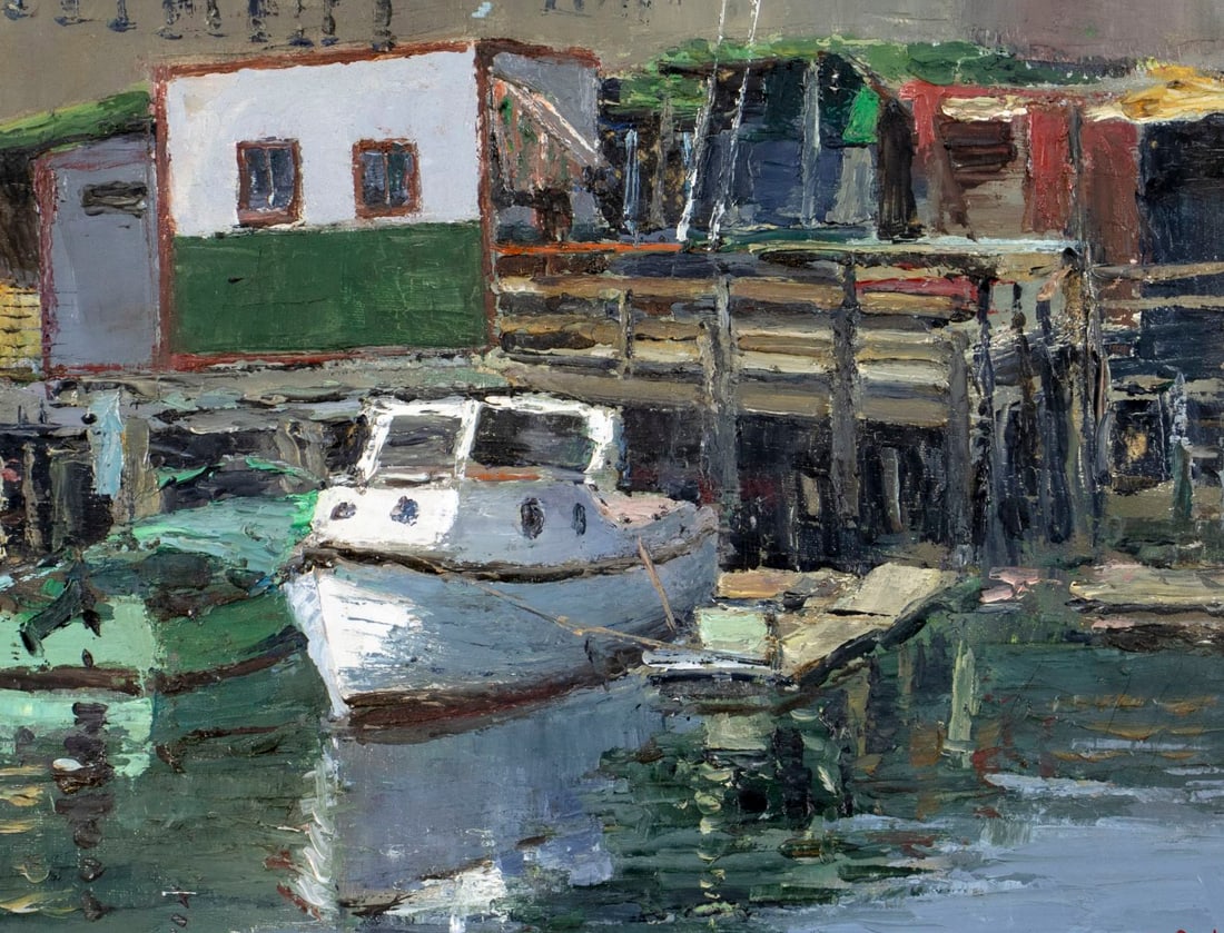 Frank Herbst (PA,IL,Egypt,1912-1970) oil painting - 5