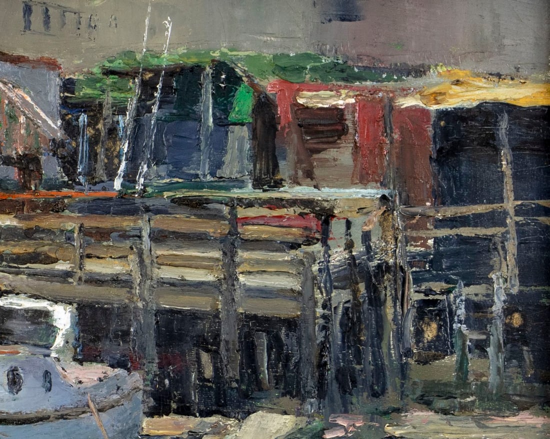 Frank Herbst (PA,IL,Egypt,1912-1970) oil painting - 6