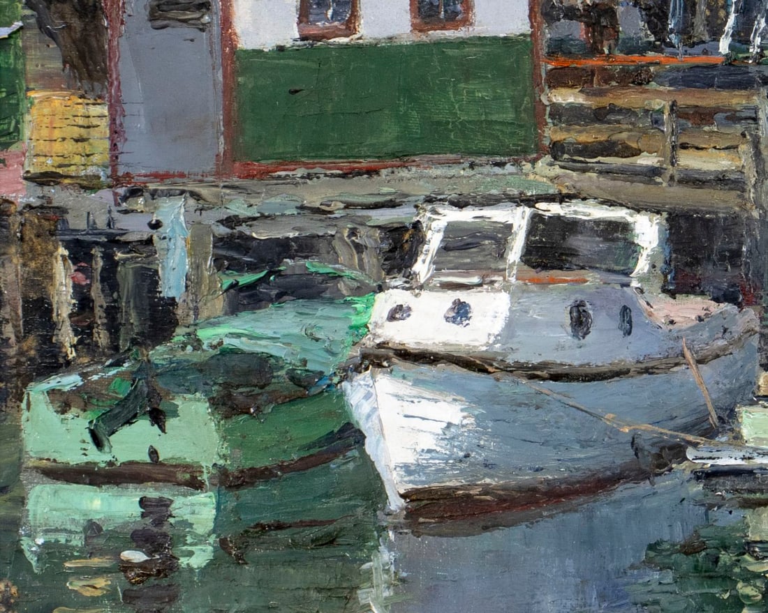 Frank Herbst (PA,IL,Egypt,1912-1970) oil painting - 7